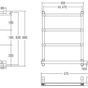 מחמם מגבות תוצרת איטליה עם איכות רבת שנים