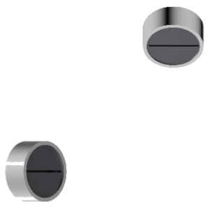 ראש מקלחת פליז Diametro35 BRASS – Ritmonio PR5575AA11+PR55PB301