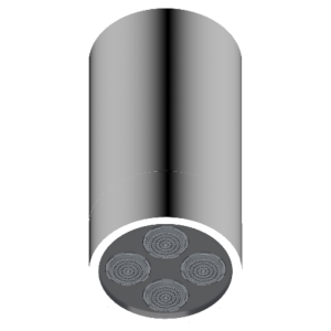 ראש מקלחת תקרה Diametro35 BRASS – Ritmonio PR5575TA01+PR55PB101
