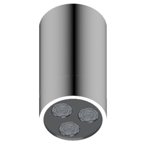 ראש מקלחת תקרה Diametro35 BRASS – Ritmonio PR5575TA01+PR55PB201